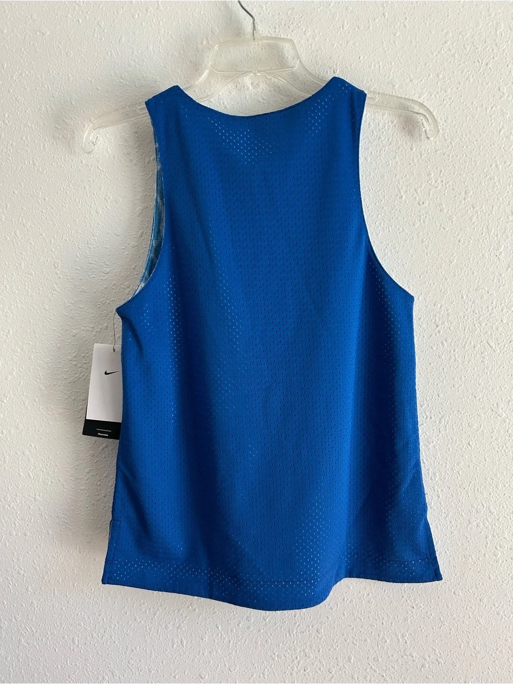 Nike Reversible Basketball Jersey Kids Size M Blue Mesh Logo